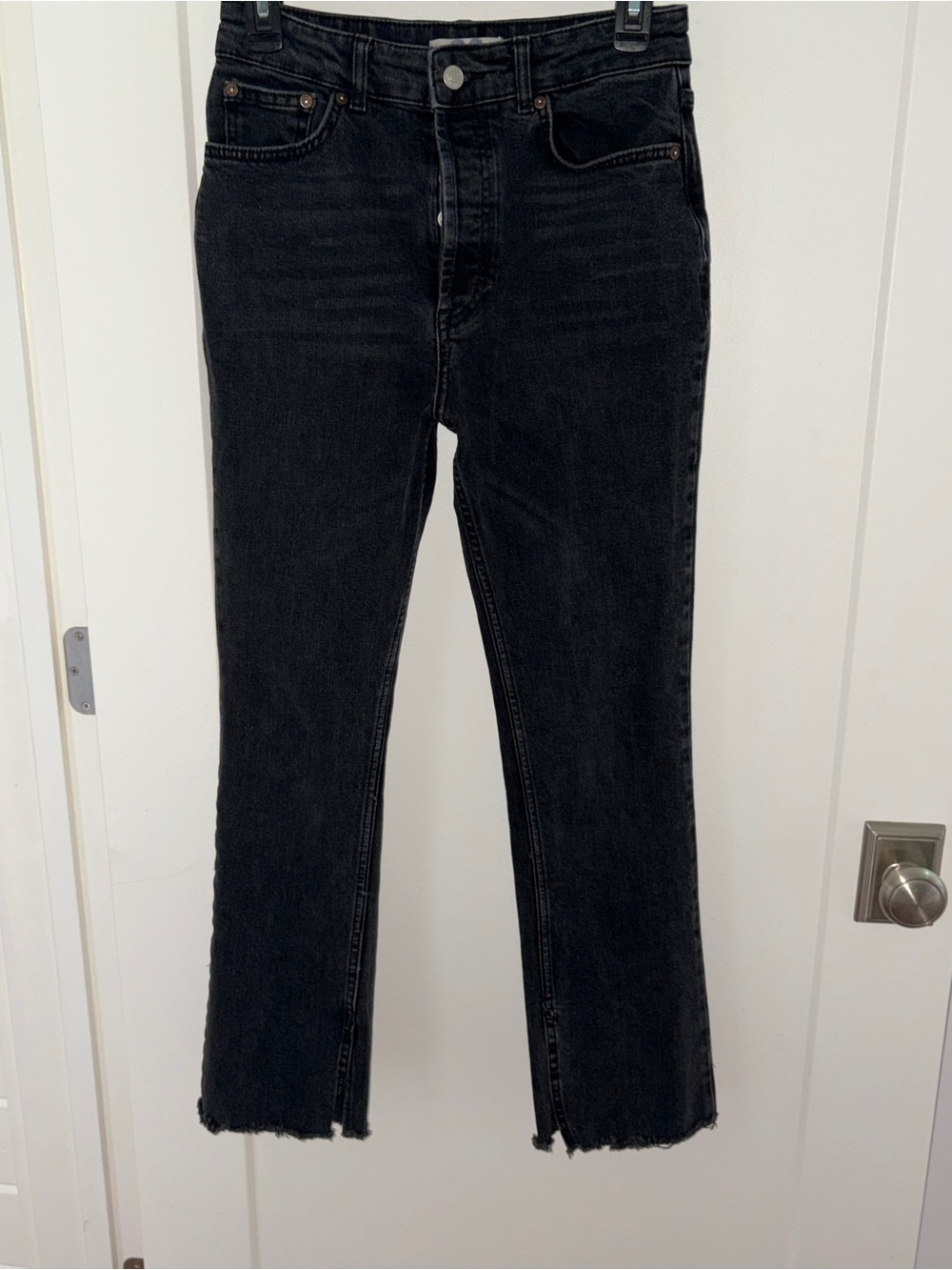NWOT We the Free button fly straight leg jeans w/side vents sz 29